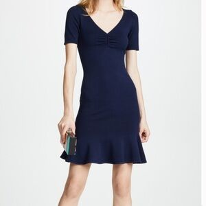 Milly Flounce Hem Knit Dress
